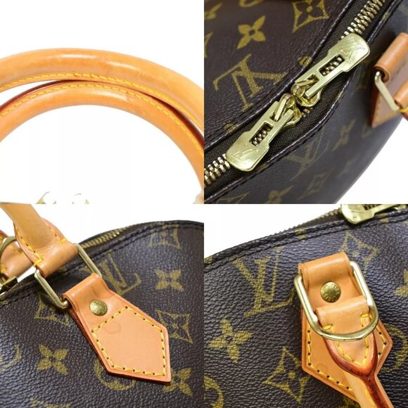 LOUIS VUITTON LV Logo Alma Hand Bag Monogram Leather Brown France M51130 73RJ880 - Picture 9 of 16